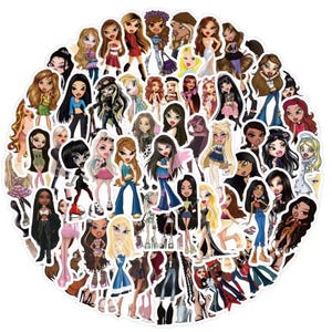 50x Bratz dockklistermärken