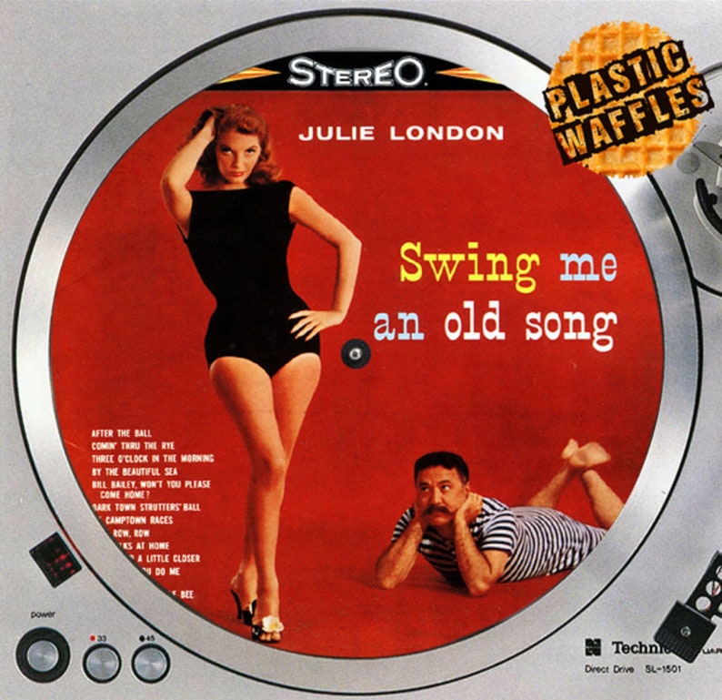 x1 Julie London Swing Me An Old Song #3 12 inch Slipmat Turntable Vinyl Audiophile DJ DJing 16 oz