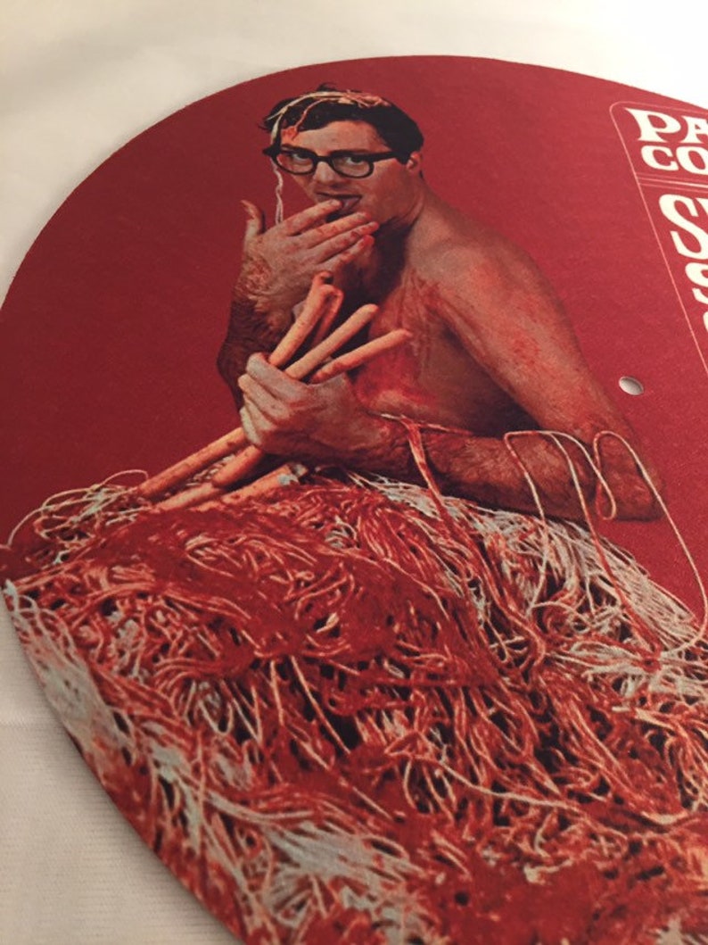 Pat Cooper Spaghetti and other Delights 12 inch Slipmat Turntable Scratch Pad Audiophile 16 oz Slip Mat DJ DJing x1