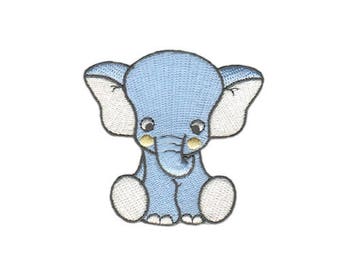 aa34 Elefant Rot Elephant Thailand Aufnäher Bügelbild Patch Kinder 8,2 x 9,7 cm