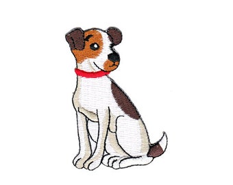 au55 Wolf Hund Kopf Tier Dog Aufnäher Bügelbild Patch Applikation 7,3 x 9,3 cm