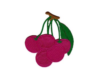 Patches Aufbügeln Apfel Obst Frucht Aufnäher // Bügelbild rot 2,2x2cm