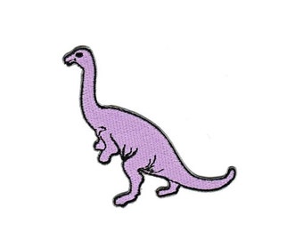 Patches Aufbügeln Aufnäher // Bügelbild grün Dinosaurier T-Rex 6,9x5cm