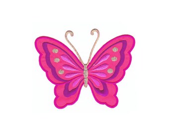 Schmetterling Falter Gelb Aufn/äher B/ügelbild Patch Applikation