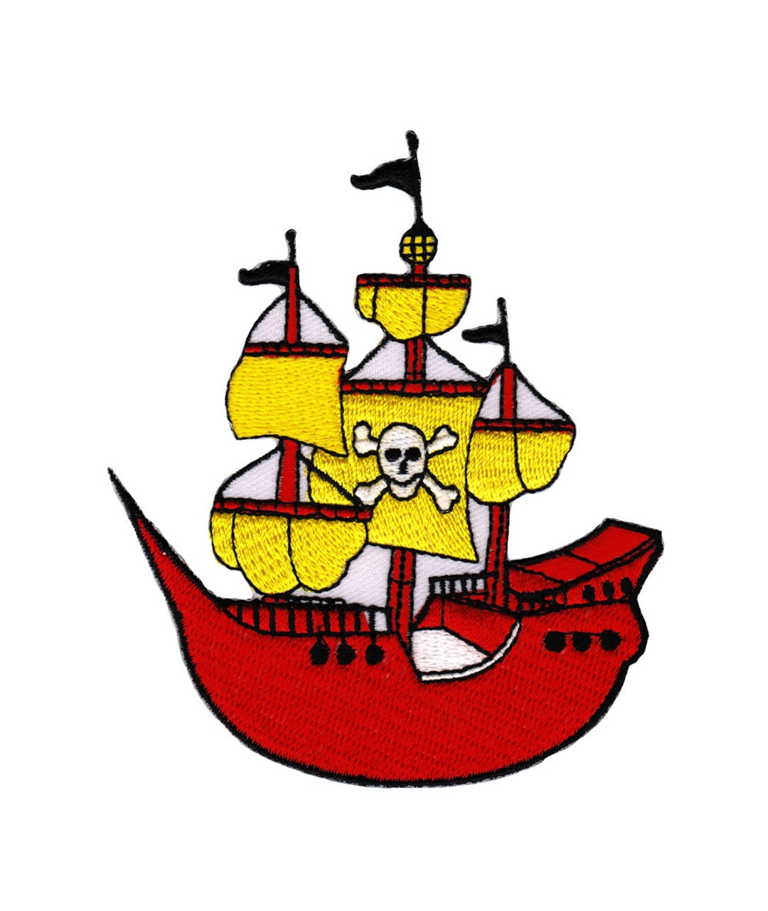 AF08 Pirate Ship Patch Children Comic Iron Application Patch Patches ...