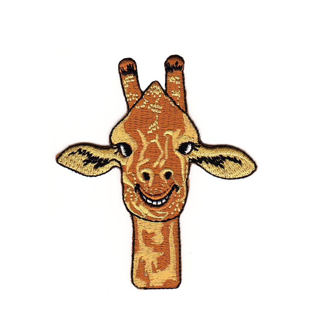 Bügelbild Giraffe – 4,3 X 4,3 Cm, Tier-Applikation Zum Aufbügeln Oder Aufnähen, Inkl. Anleitung