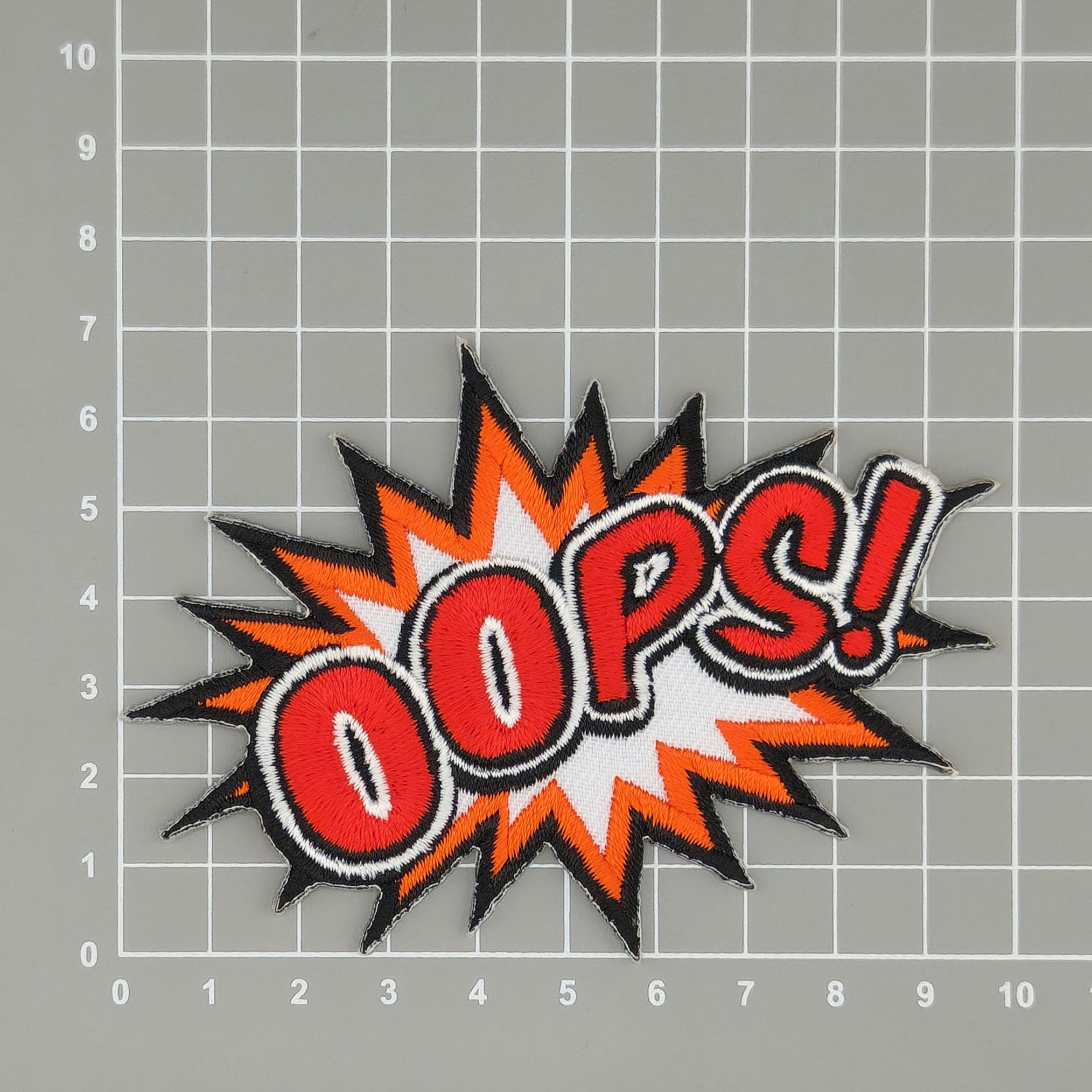 Ab92 - OOPS Speech Bubble Saying Iron-on Patch, Iron-on Patch, Application  Patch, Size 9.8 X 6.9 Cm - Etsy