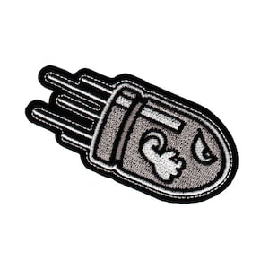 ac16 Bullet Kugel Comic Cartoon Aufnäher Bügelbild Applikation Patch Flicken Größe 9 x 4,2 cm