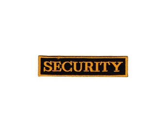 ad04 Patch de sécurité Security Guard Bouncer Patch thermocollant Patch Taille 11,0 x 2,5 cm