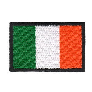 bk12 - Ireland flag small patch iron-on application patch size 4.5 x 3.0 cm