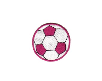 ae39 Fußball Aufnäher Sport Ball Kicker Bügelbild Applikation Patch Flicken Größe 5,3 x 5,3 cm
