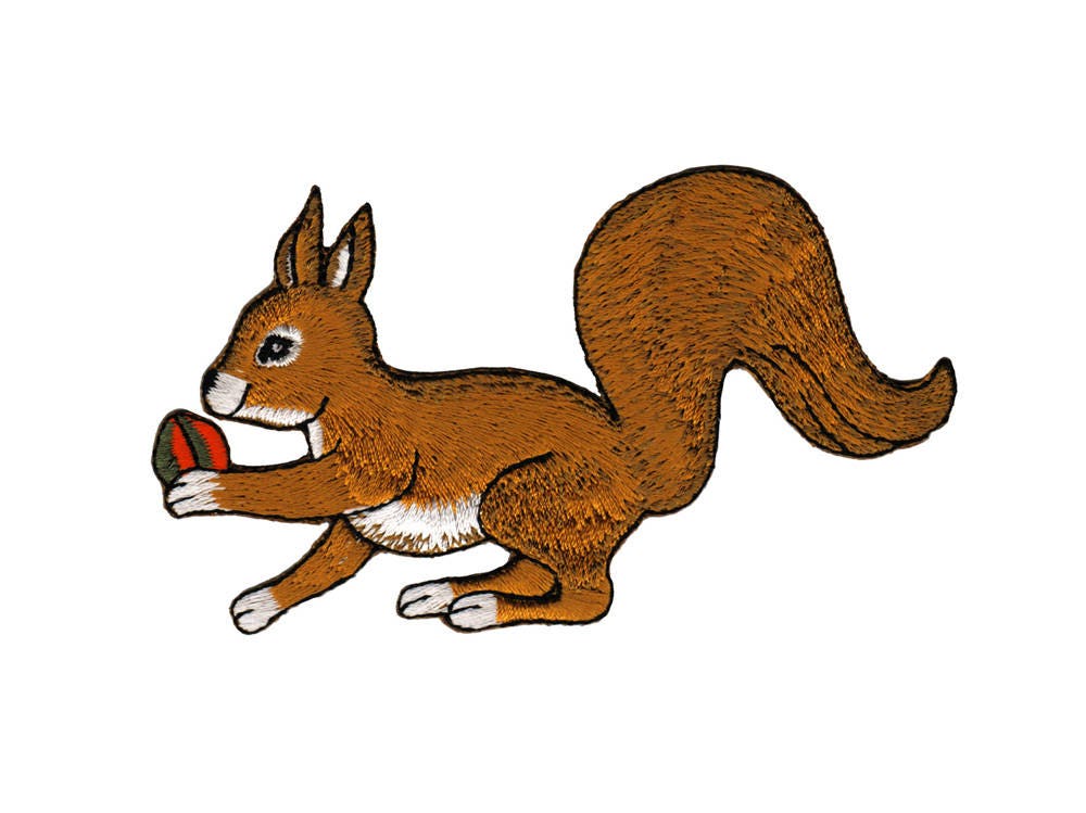 Baby Eichhörnchen Applikation – Süßer Aufnäher Zum Bügeln Oder Nähen (ca. 6,7 Cm) Baby Eichhörnchen Applikation – Süßer Aufnäher Zum Bügeln Oder Nähen (ca. 6,7 Cm)