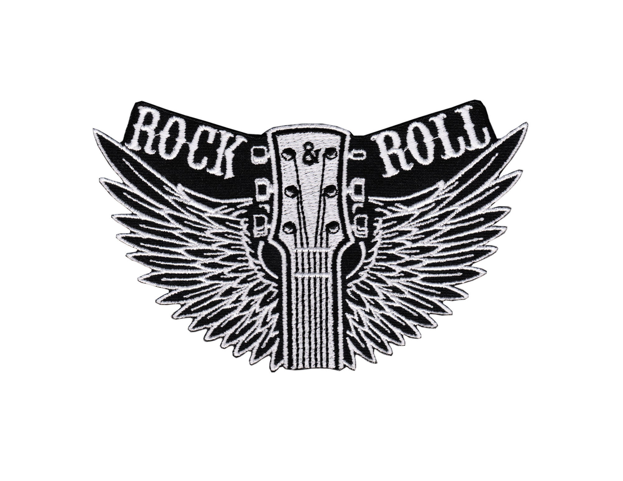 ab73 Rock N Roll Guitar Music Grand Piano Patch IronIng Image Applique Patch Patch Size 12.2 x 7.6 cm