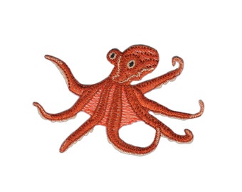 Ag16 Kracke Octopus Animals Zoo Children patch ironing application Patch patches size 9.5 x 6.6 cm