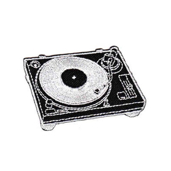 Be40 record player LP DJ music patch Ironing Application patches fix size 6.5 x 4.0 cm