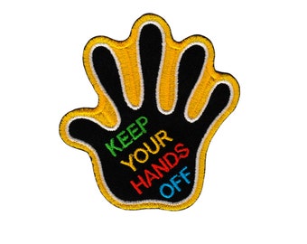 as04 - Patch thermocollant Hand Keep Your Hands Off 6,7 x 7,3 cm