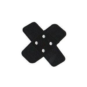 bg05 Plaster Black Patch Children Iron-On Application Patch Size 7.5 x 7.0 cm