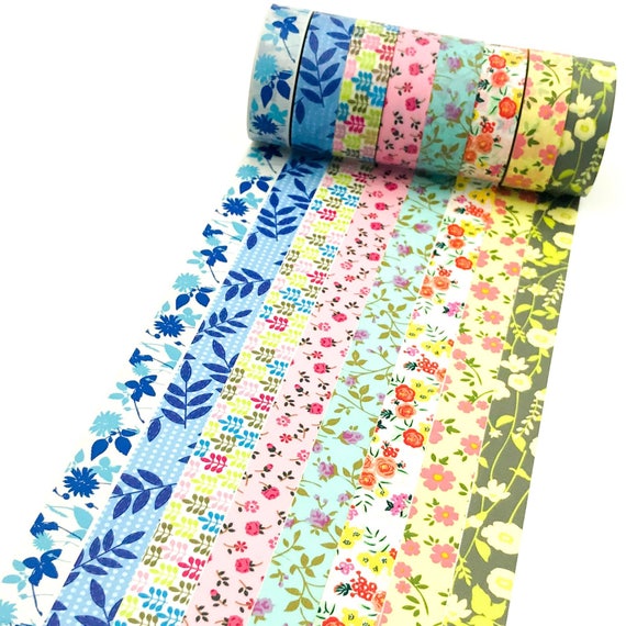 Secret Garden Fl Washi Tape Set Of 8 Image 0
