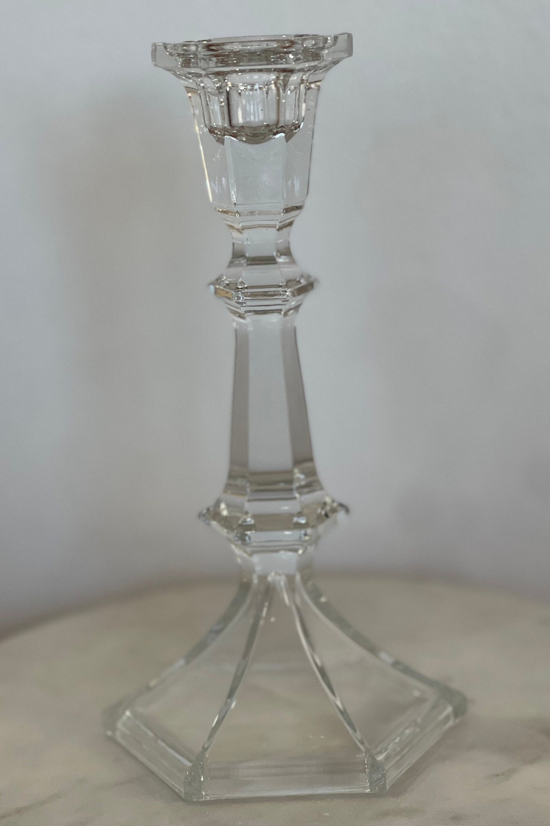 Lennox Crystal Candle Stick Holder Etsy