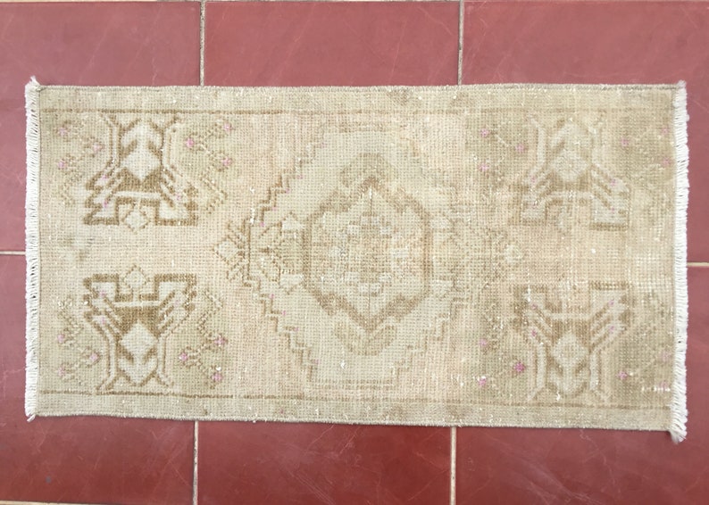 alfombra tapis,Size:81x43cm2\u20198\u201dx1\u20195\u201d32x17 in\u00e7hes Lovely Door Mat Rug Turk\u0131sh Rug,Bohomian home decor Rug,Oushak Rug,Vintage Rug,\u30ab\u30fc\u30da\u30c3\u30c8