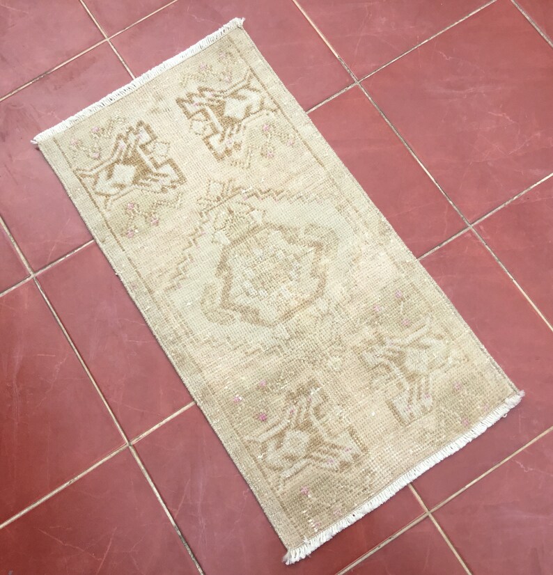 alfombra tapis,Size:81x43cm2\u20198\u201dx1\u20195\u201d32x17 in\u00e7hes Lovely Door Mat Rug Turk\u0131sh Rug,Bohomian home decor Rug,Oushak Rug,Vintage Rug,\u30ab\u30fc\u30da\u30c3\u30c8