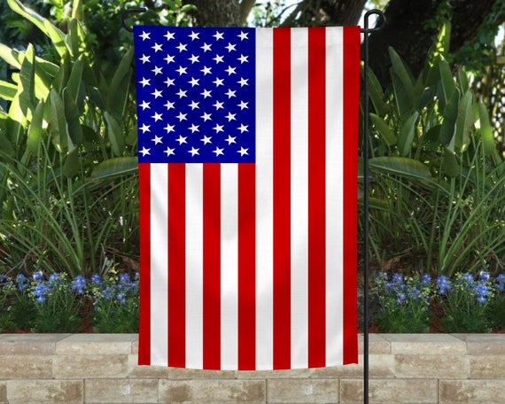 USA AMERICAN AMERICA UNITED STATES GARDEN BANNER/FLAG 12"X18" SLEEVED POLY USA AMERICAN AMERICA UNITED STATES GARDEN BANNER/FLAG 12"X18" SLEEVED POLY
