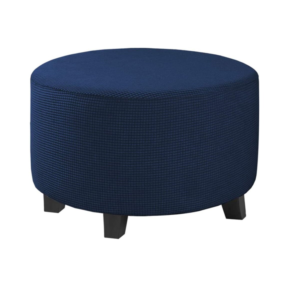 Enova Home Round Ottoman Slipcover Footstool Protector Covers Etsy