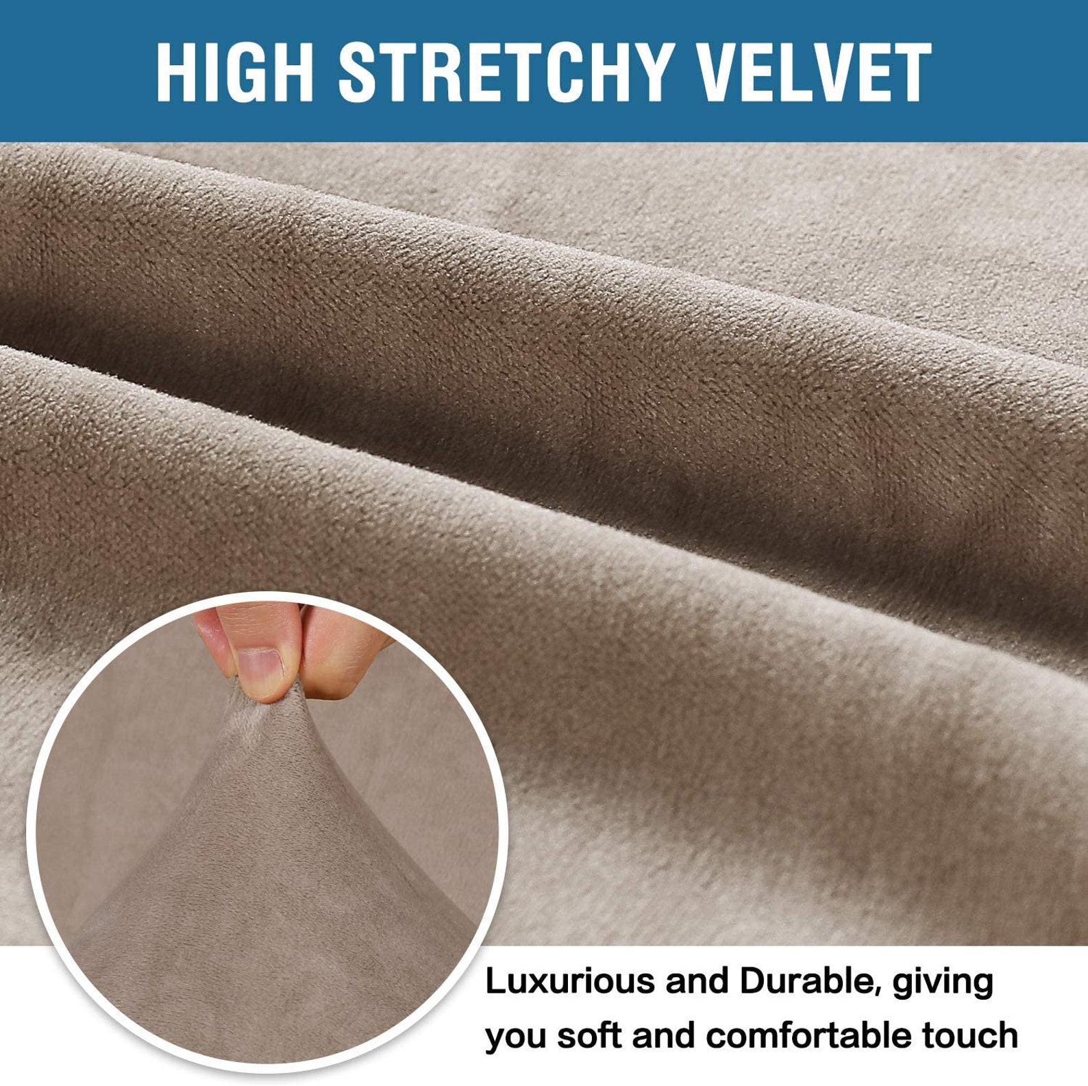 Enova Home Ultra Soft Thick Stretch Velvet Fabric Sofa - Etsy