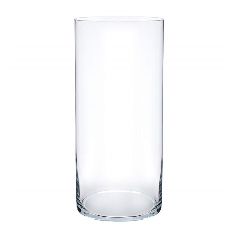 All Sizes Clear Cylinder Glass Vase for Home Wedding and Etsy