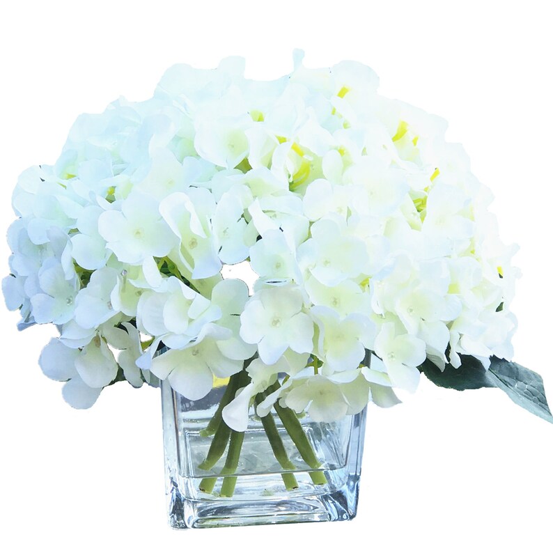 Best Seller Artificial Hydrangea Cream Faux Flower Floral Etsy