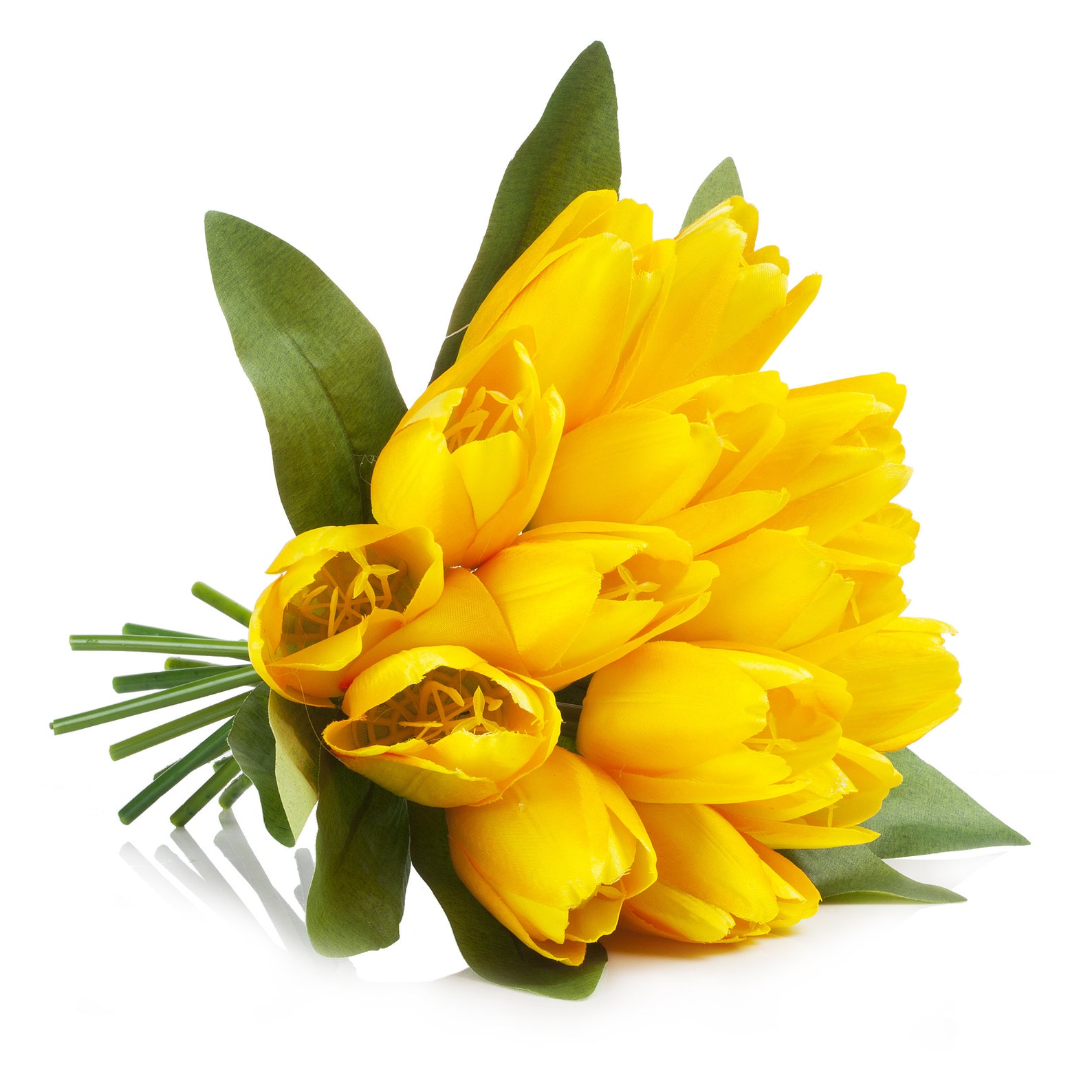 Enova Home Silk Tulip Artificial Flower Arrangement in Glass Etsy