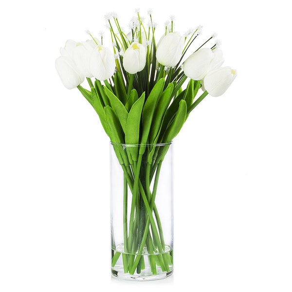 Artificial Flowers in Vase Etsy