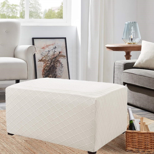 Ottoman Slipcover Etsy
