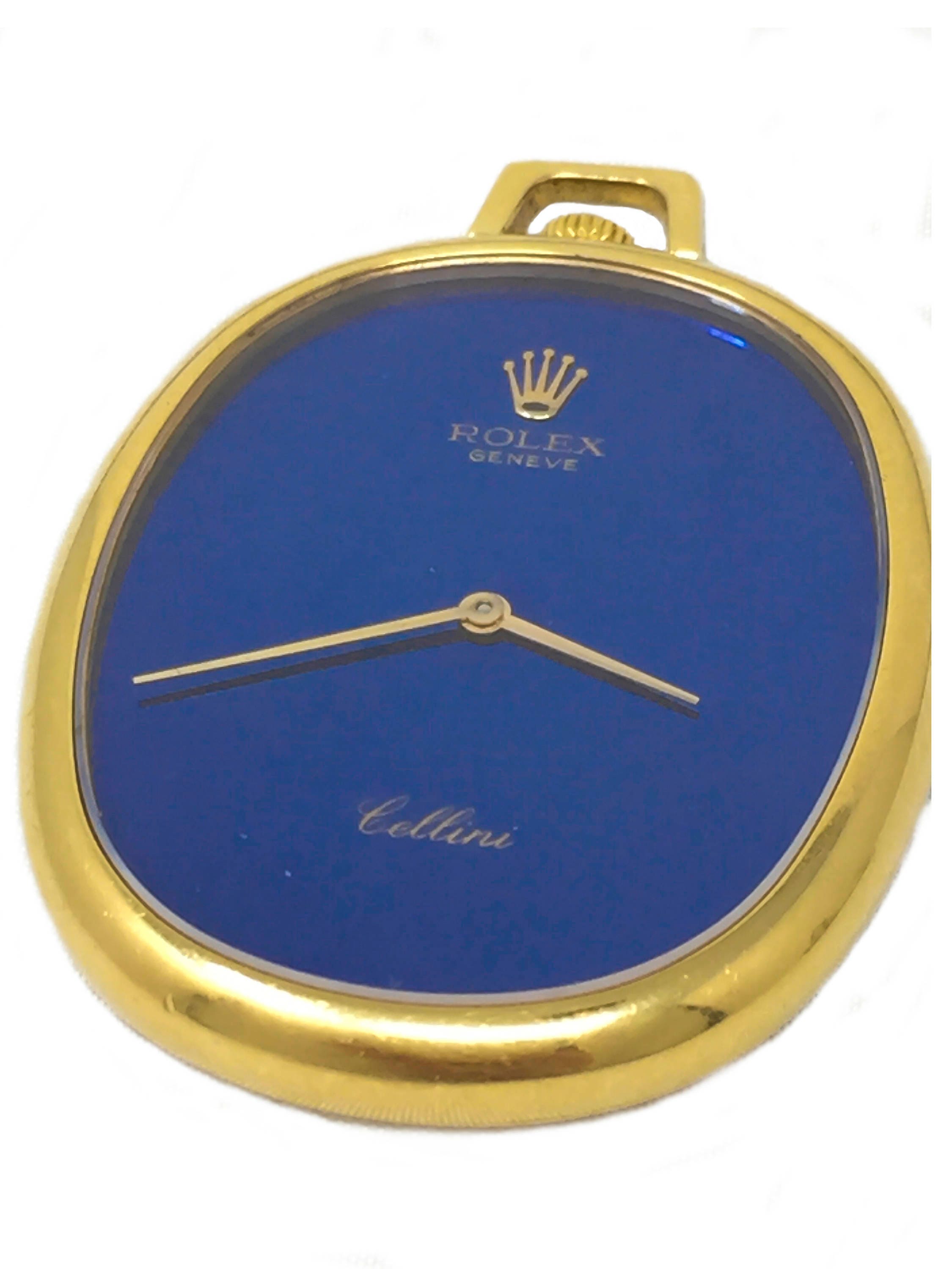 Rolex Rare anni '70 18Kt YG Cellini Pocket Watch Satin | Etsy Italia