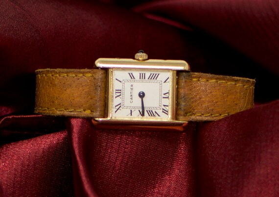 cartier tank vintage gold