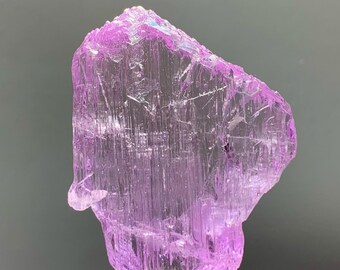 Pink Fluorescent Kunzite: Spodumene Crystal from Afghanistan- 56 Grams