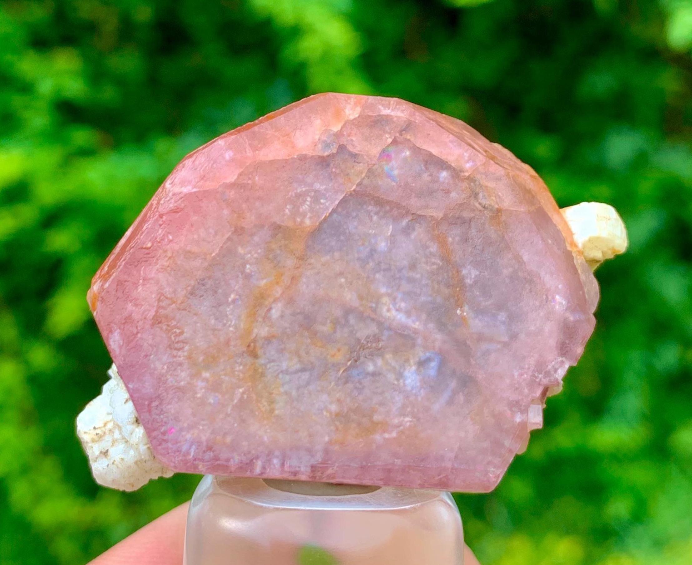 Colorful Albite Rich Pink Color Fluorescent Apatite Crystal With Albite - Skardu ...