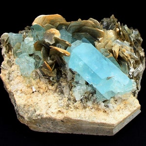 ナガール　アクアマリン　モスコバイト共生鉱　スカルドゥ 楽天市場】鑑別書付き パキスタン スカルドゥ シガール産 アクア