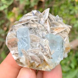 ナガール　アクアマリン　モスコバイト共生鉱　スカルドゥ 楽天市場】鑑別書付き パキスタン スカルドゥ シガール産 アクア