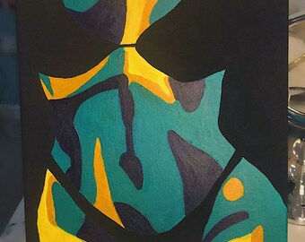 Nude Woman Painting - Etsy UK