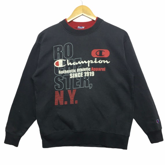Champion Authentic Athletic Apparel Rochester NY Big Logo Etsy