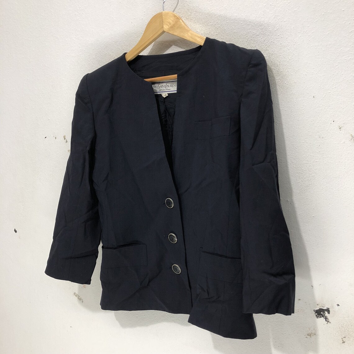 ysl blue blazer
