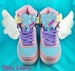 White kawaii angel wings for shoes or for vintage roller skates - Kawaii shoes accessory - Kawaii skates accessory - Pastel goth shoes 