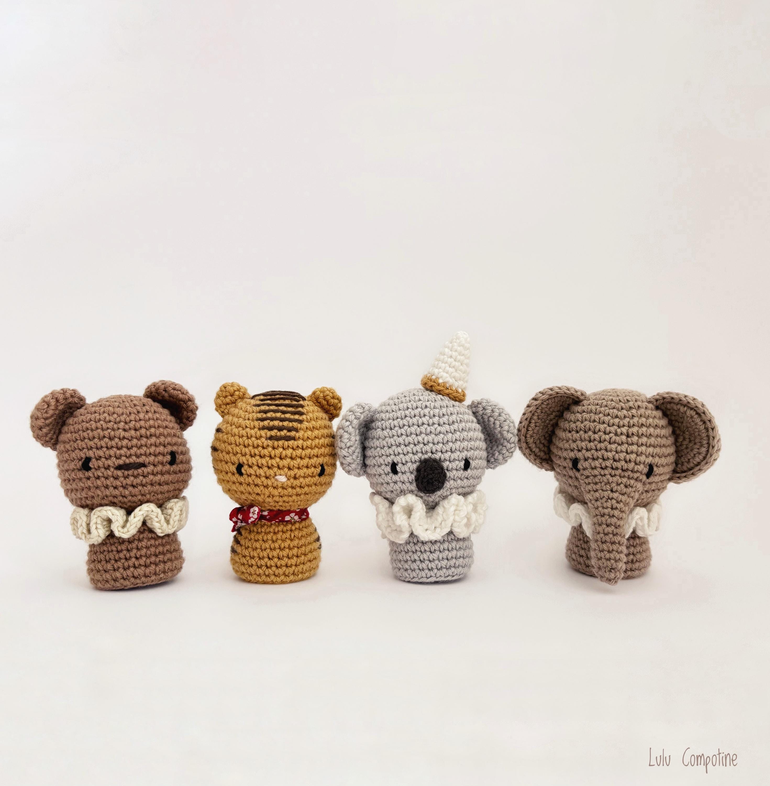 PDF Tutorial in French/english, Crochet Animals, Amigurumi 