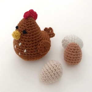 Tutoriel PDF en Français/English/Español/Deutsch/Português, poupée et poule au crochet, patron, explications modele à télécharger au crochet image 8