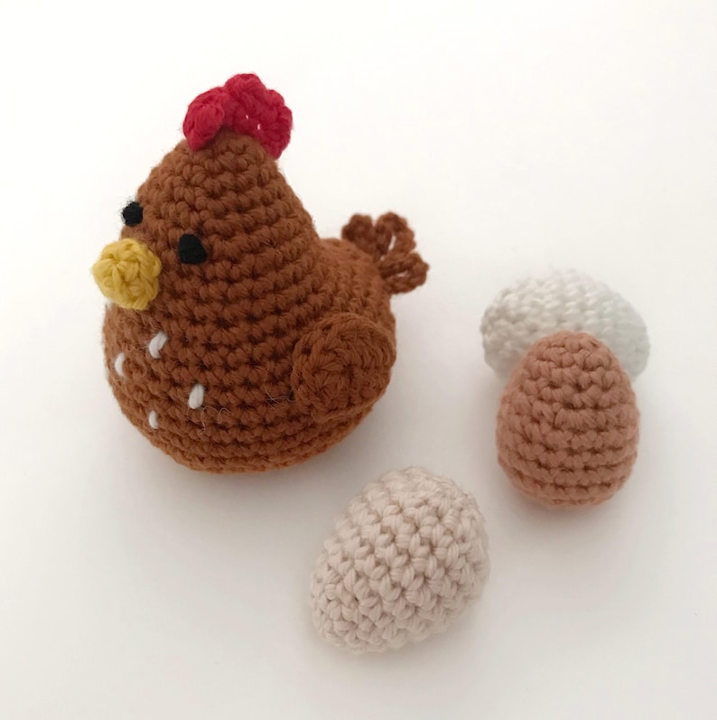 Tutoriel PDF en Français/English/Español/Deutsch/Português, poupée et poule au crochet, patron, explications modele à télécharger au crochet image 8