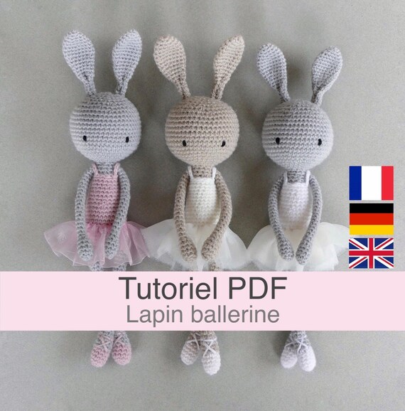 Tutoriel Pdf En Francais English Deutsch Lapin Ballerine Au Etsy Tutoriel Pdf En Francais English Deutsch Lapin Ballerine Au Etsy