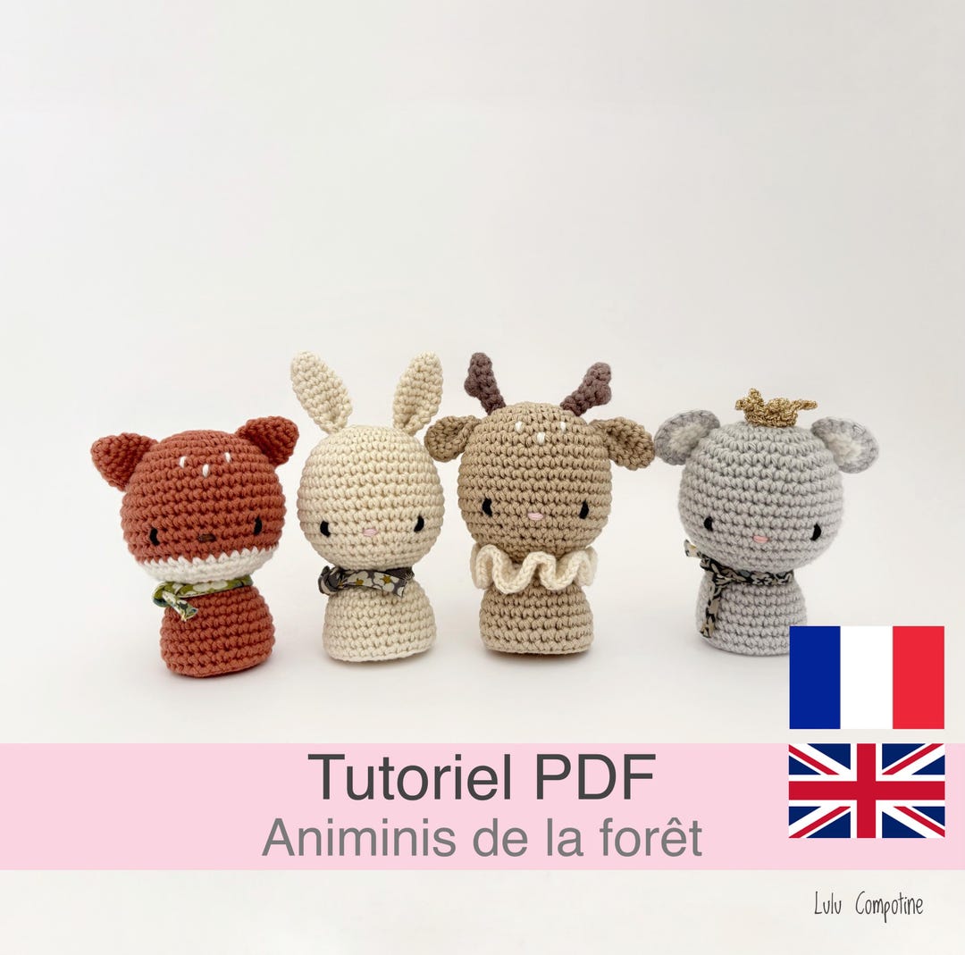 PDF Tutorial in French/english: Crochet Animals, Amigurumi 