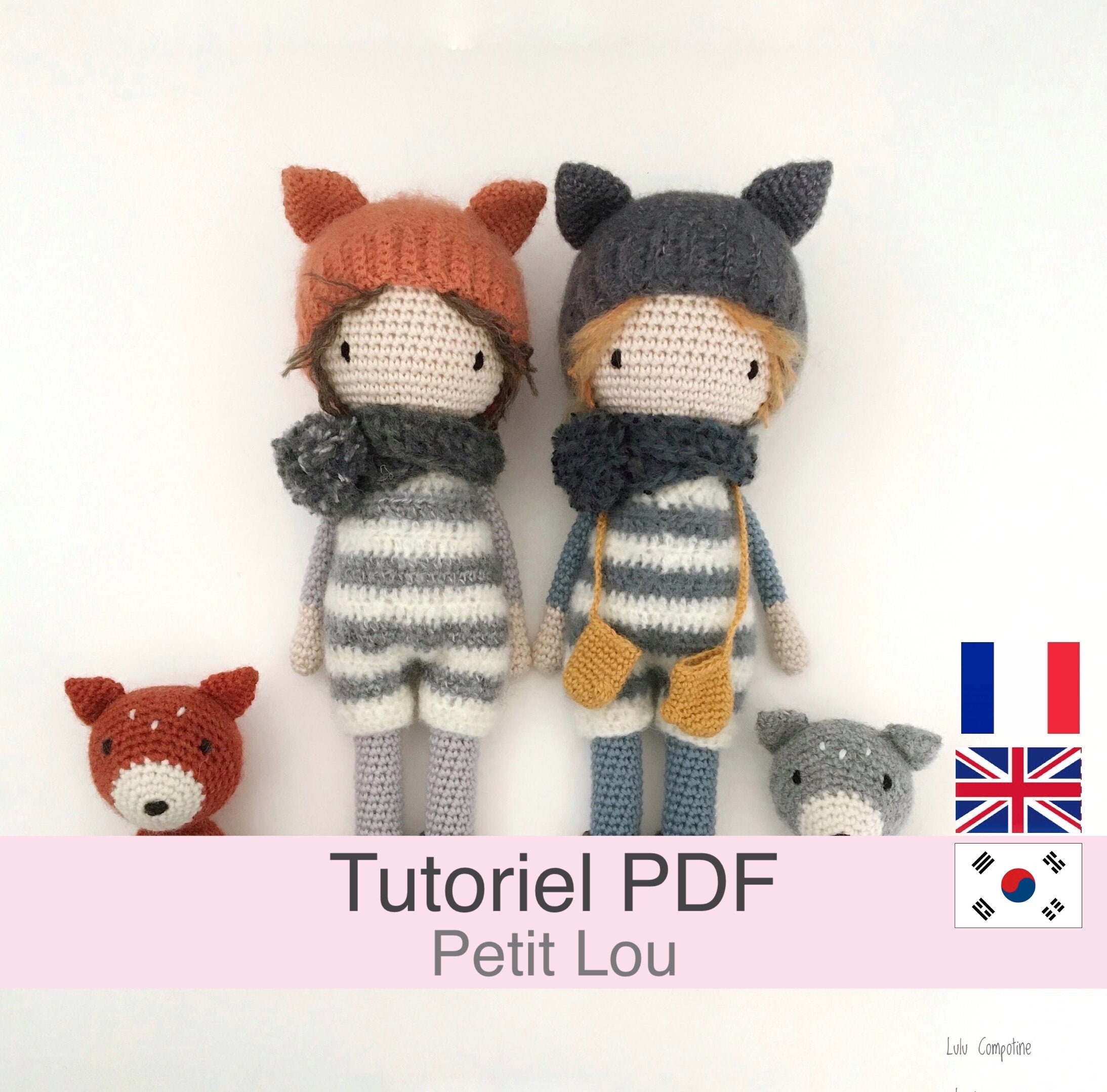 Tutoriel Pdf En Francais English Korean Poupee Au Crochet Et Etsy Singapore
