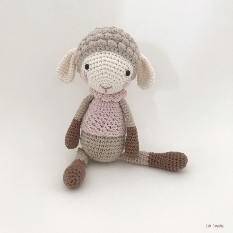 Tutoriel PDF en Français/English/Deutsch, lapin et mouton au crochet, Patron crochet amigurumi, Explications modèle au crochet image 7